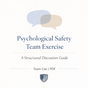 A self-guided team discussion exercise designed to support psychological safety, respectful dialogue, and practical culture improvement in the workplace.