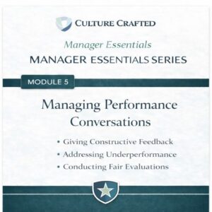 Managing Performance Conversations
